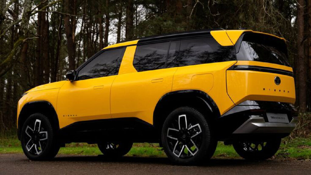 Tata Sierra EV 2025 exterior front look with bold SUV design