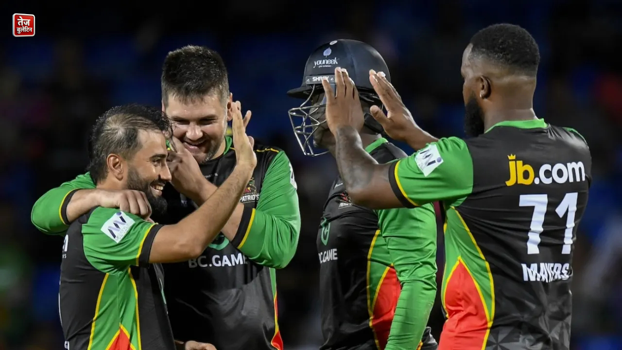 Waqar Salamkheil ran through the Falcons middle order  •  Randy Brooks - CPL T20 / Getty