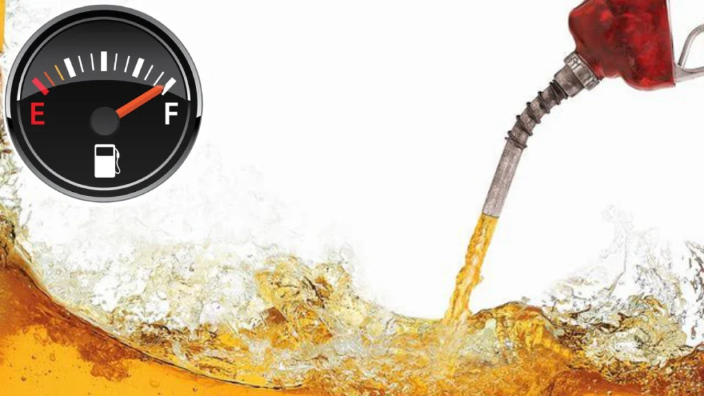 Fuel price update graphic showing petrol and diesel rates in India.
