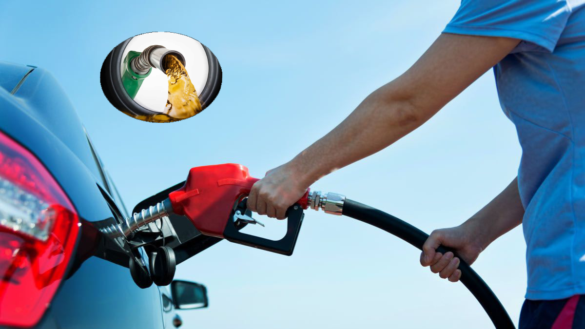 Fuel price update graphic showing petrol and diesel rates in India on 25 September 2025.