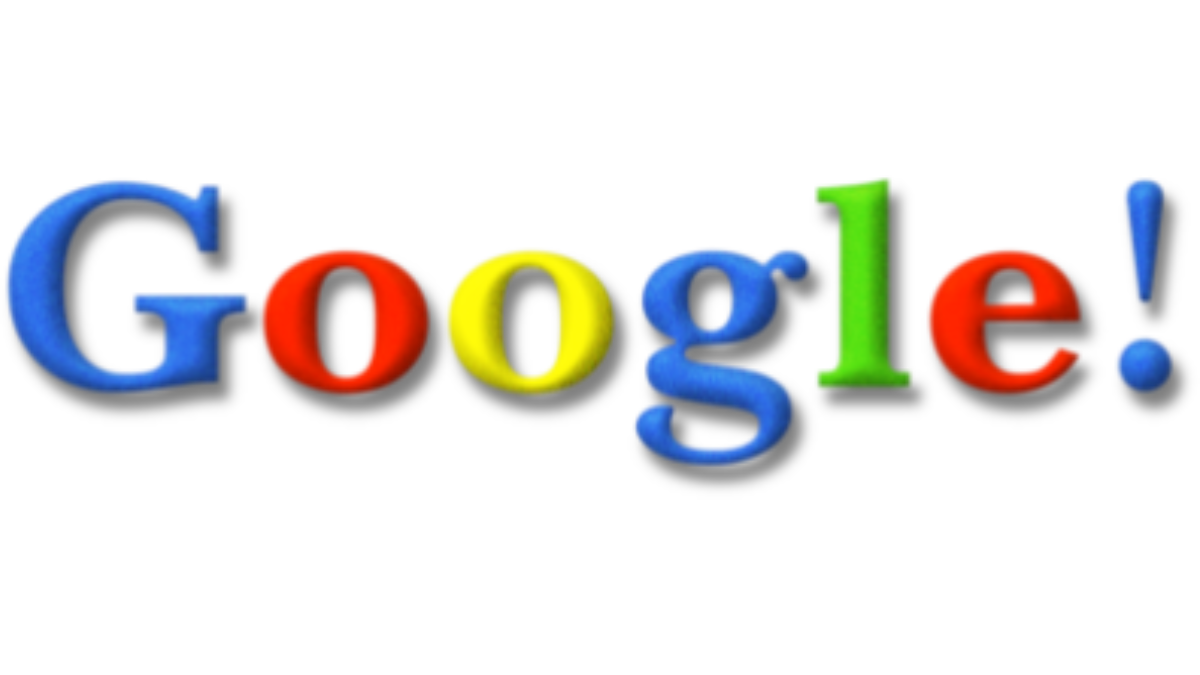 Google's 27th Birthday Doodle with founders Larry Page and Sergey Brin, a birthday cake, and confetti celebrating the tech giant’s journey.