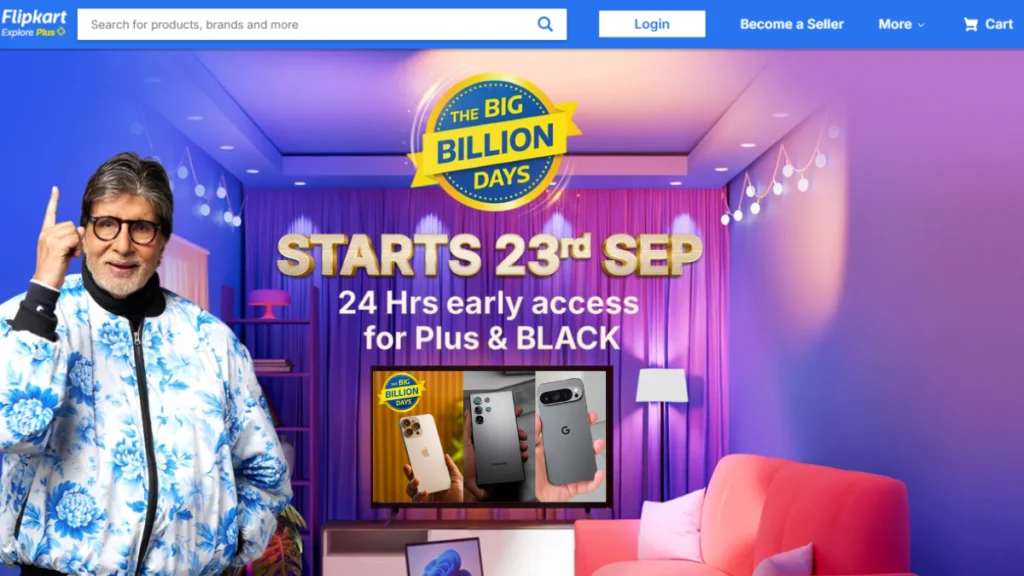 Flipkart Big Billion Days Sale 2025 में iPhone 16 Pro Max, Samsung Galaxy S24 Ultra और अन्य स्मार्टफोन डील्स