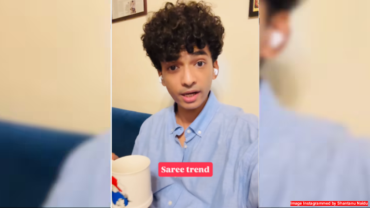 Shantanu Naidu funny reaction on Gemini AI saree trend viral on social media