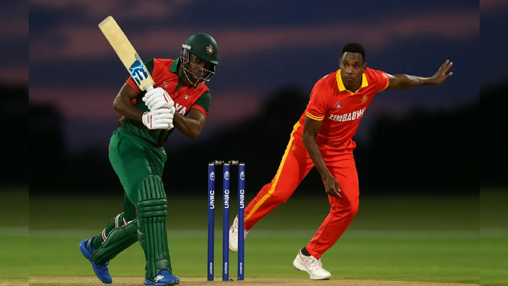 Kenya vs Zimbabwe क्रिकेट मुकाबले में बल्लेबाज़ और गेंदबाज़ आमने-सामने ICC T20 World Cup Africa Regional Final 2025 सेमीफाइनल