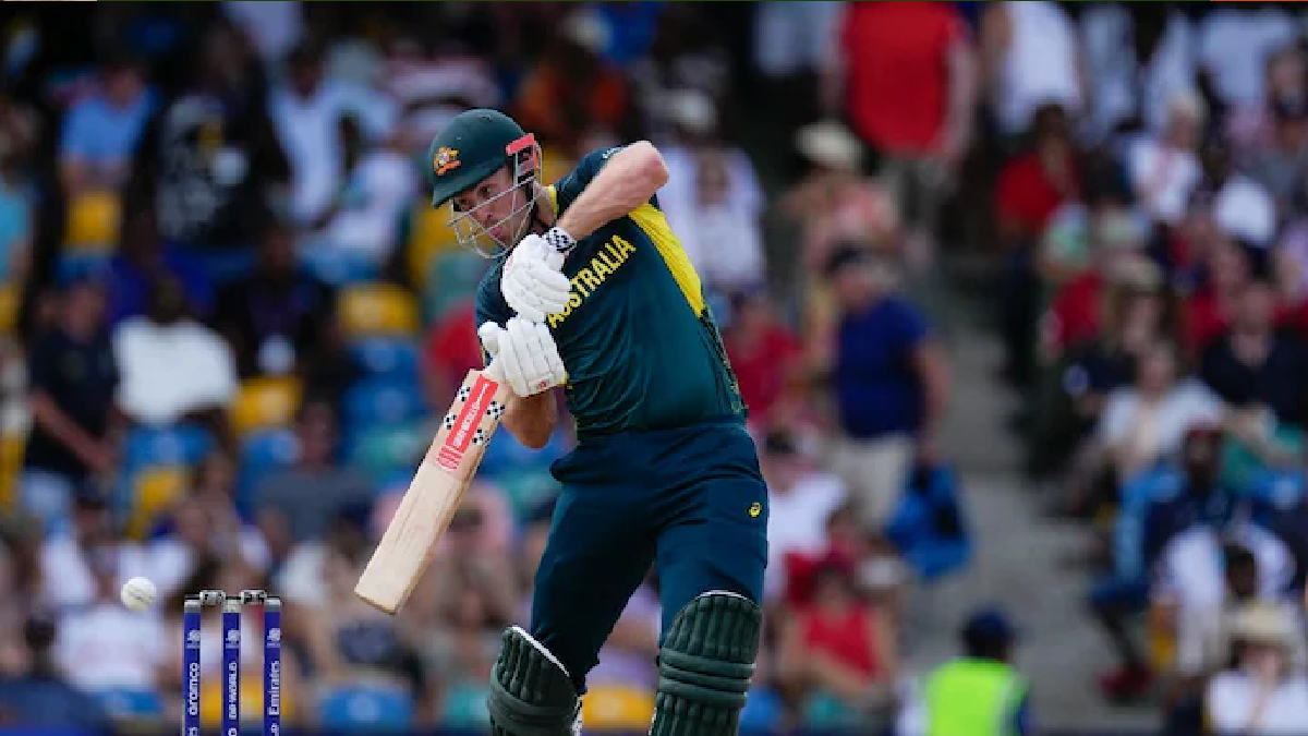 Mitchell Marsh celebrating after leading Australia to a six-wicket win against New Zealand in the 1st T20I