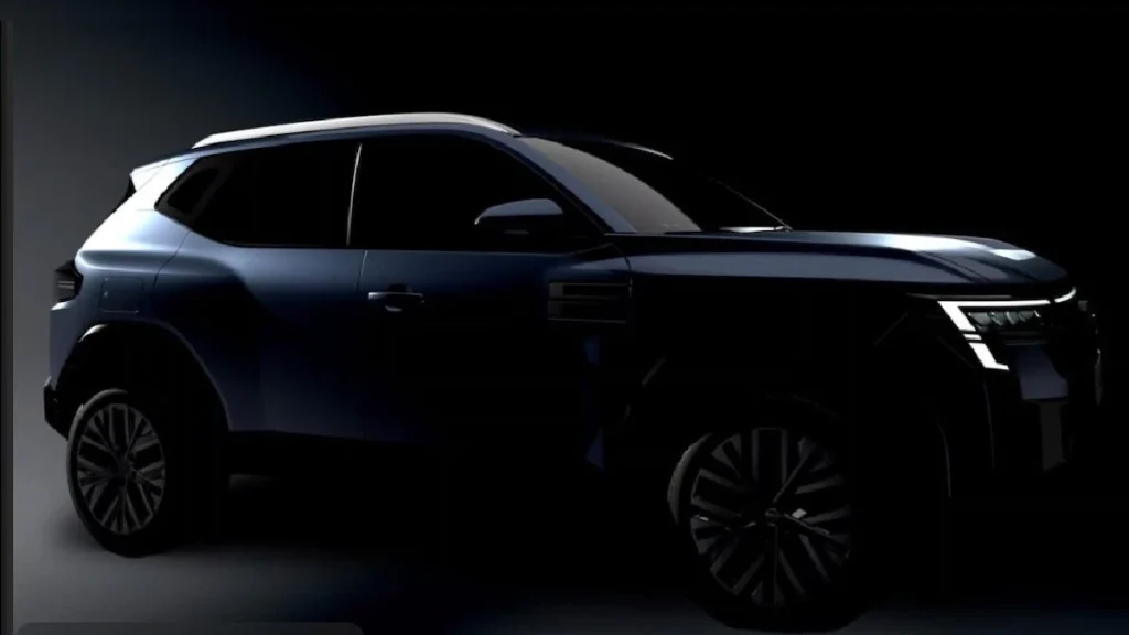 Nissan Tekton SUV interior featuring premium dashboard, digital display and minimalist design inspired by Japanese aesthetics, expected India launch 2026