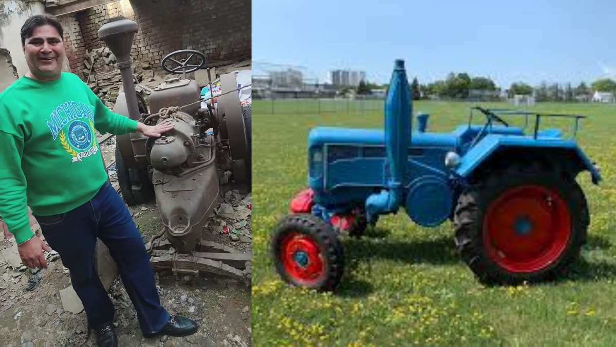 Junked 105-Year-Old German Tractor lying abandoned in Jalandhar before being sold for Rs 1.25 crore
